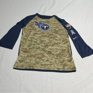 YM, Nike, Tennessee Titans, Military Appreciation Long sleeve shirt